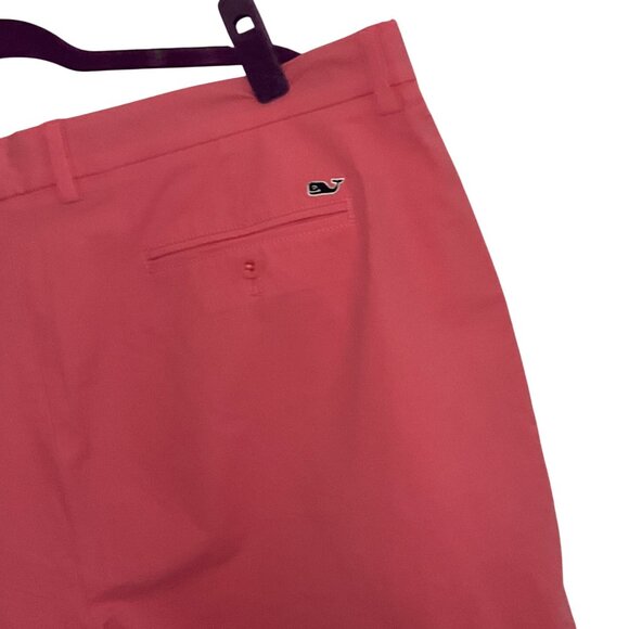 Vineyard Vines Mens Performance Shorts Salmon Pink Size 40 resort casual party - Picture 7 of 7